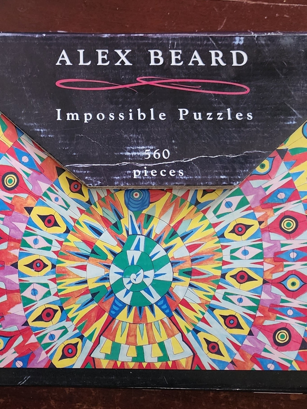Alex Beard Impossible Puzzles 560-Piece Colorful Geometric Puzzle